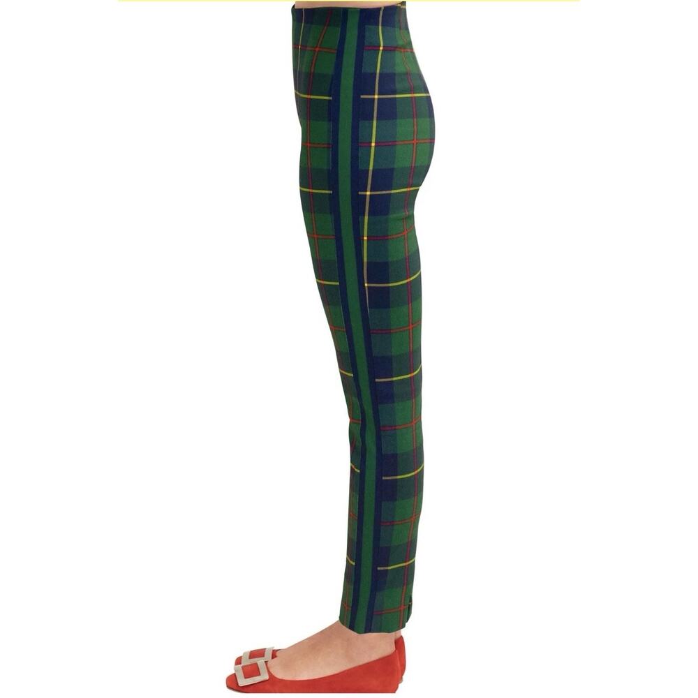 Gretchen Scott Gripeless Pull On Pant - Plaidly Cooper Green Multi Sz Large - Picture 4 of 12